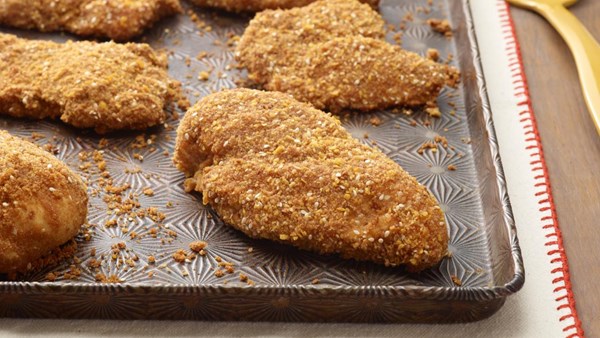 Oven-fried chicken