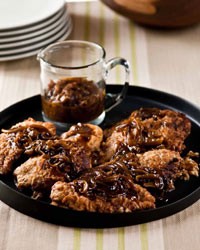 Oven-fried chicken breasts