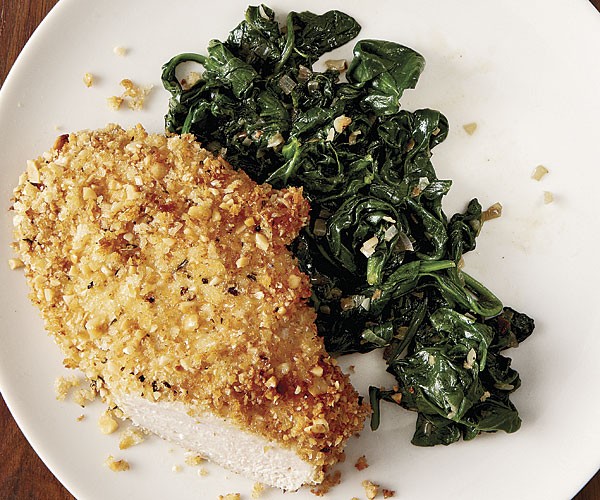 Oven-fried chicken cutlets