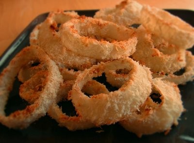 Oven-fried onion rings