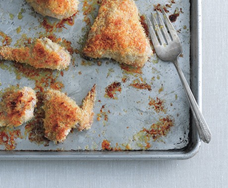 Oven-fried panko chicken