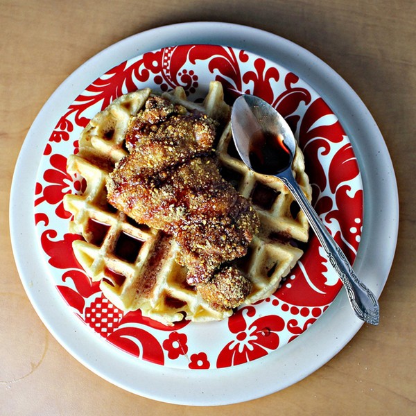 Oven-fried tepin chile chicken 