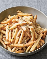 Oven fries with herbs and pecorino