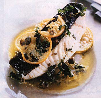 Oven-poached fish in olive oil
