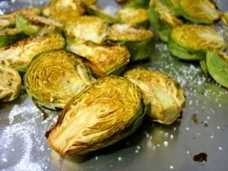 Oven roasted Brussels sprouts
