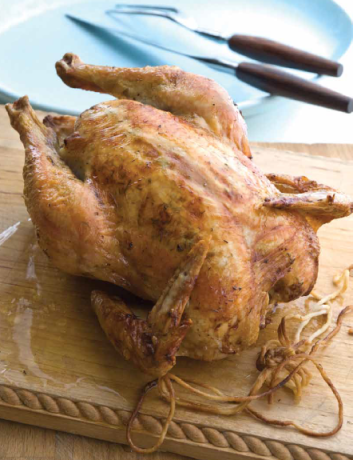 Oven-roasted chicken