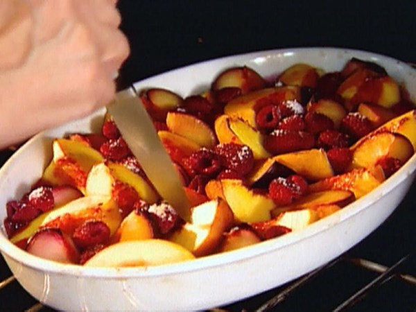 Oven-roasted fruit