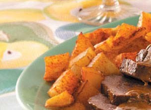 Oven-roasted potatoes 