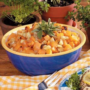 Oven-roasted root vegetables