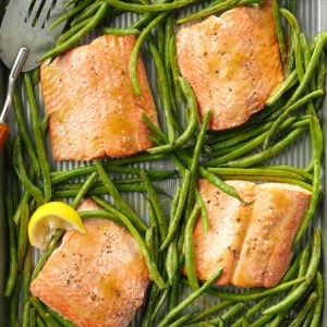 Oven-roasted salmon