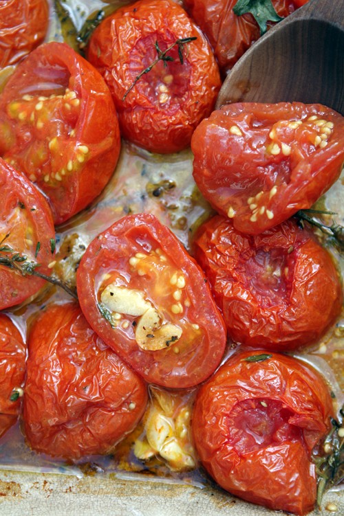 Oven-roasted tomatoes