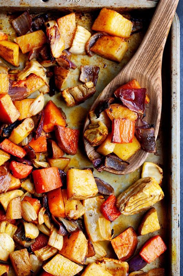 Oven roasted vegetables