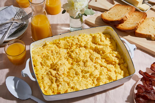 Oven scrambled eggs