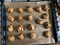 Ovenly's flourless salted peanut butter chocolate chip cookies