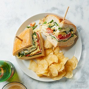 Overgrown garden turkey melt
