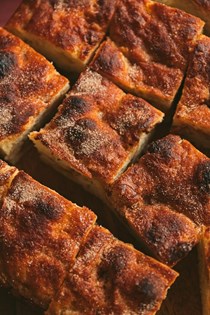Overnight apple fritter focaccia