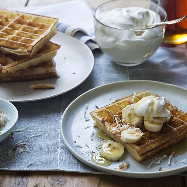 Overnight Belgian waffles
