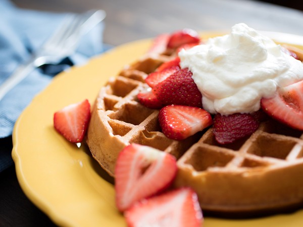 Overnight brown-butter yeast-raised waffles