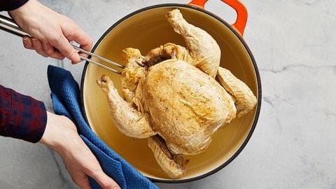Overnight chicken in a pot 