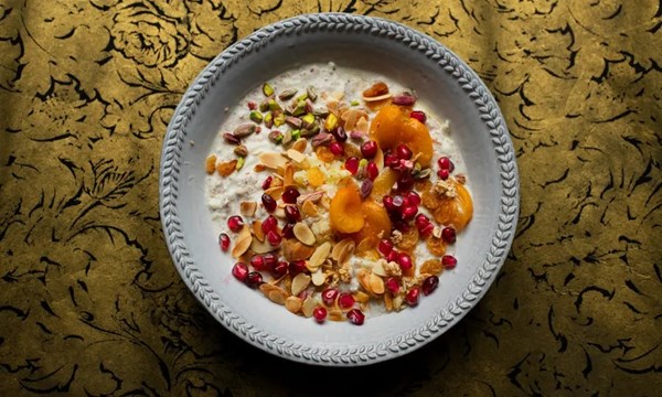 Overnight Christmas Bircher muesli
