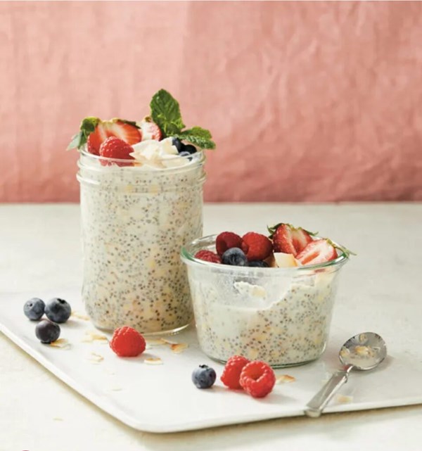 Overnight coconut cream pie oats