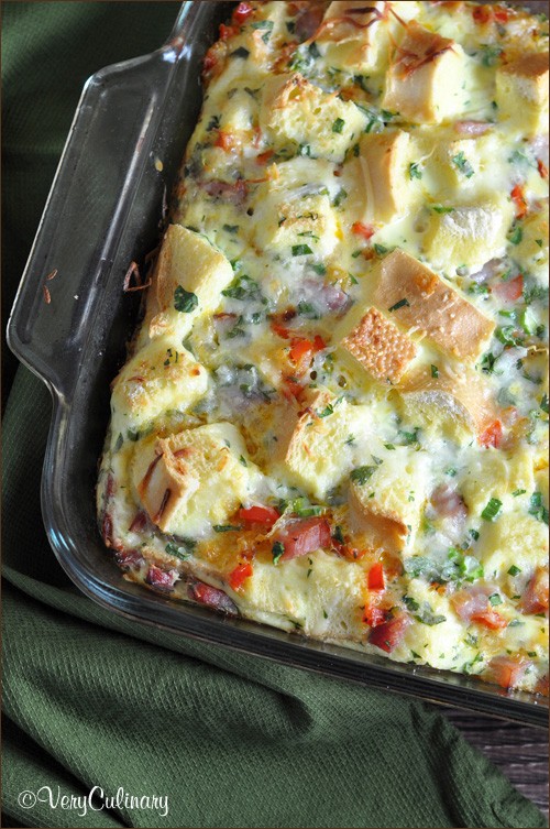 Overnight ham casserole