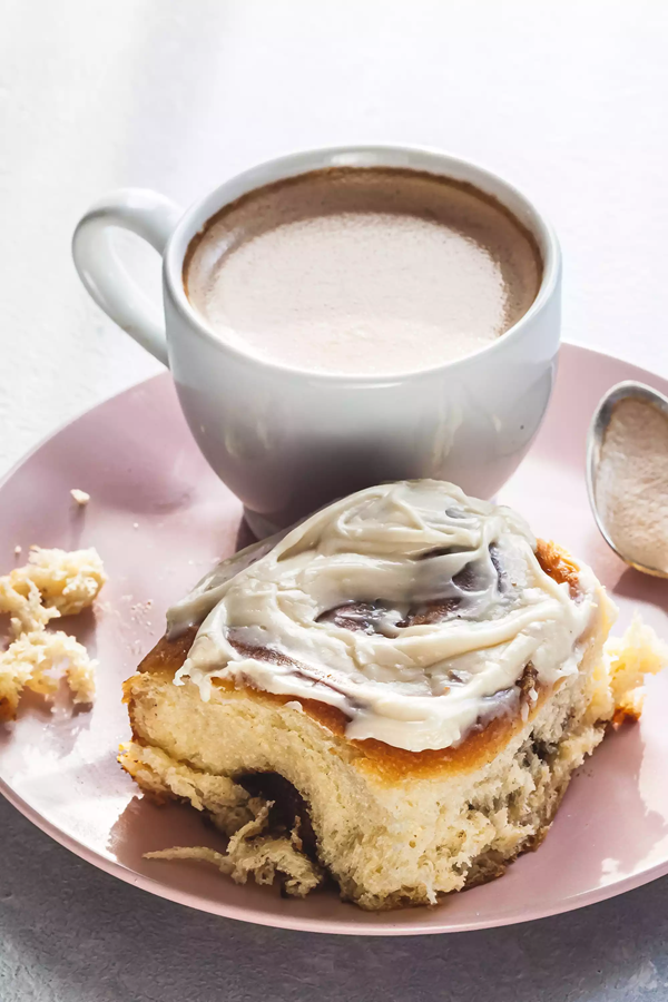 Overnight milk bread cinnamon rolls