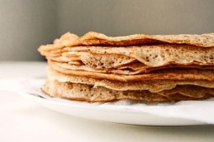 Overnight oat pancakes
