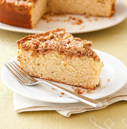 Overnight sour cream coffee cake