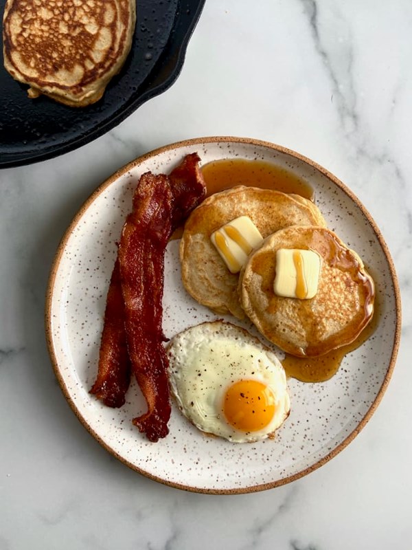 Overnight sourdough pancakes