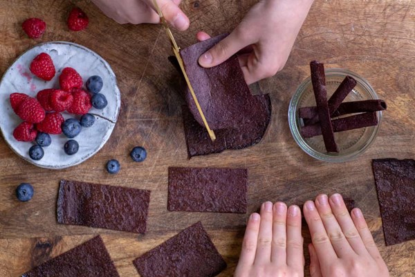 Overripe fruit leather