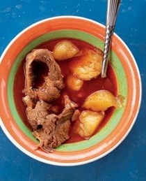 Oxtail & guajillo chile stew