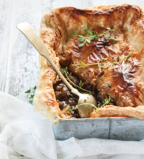 Oxtail and ale pie