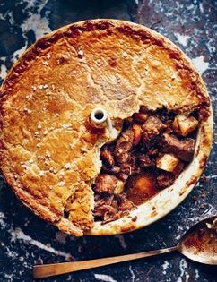 Oxtail and coffee pie