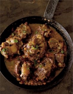 Oxtail braised slowly in fino sherry (Rabo de toro)