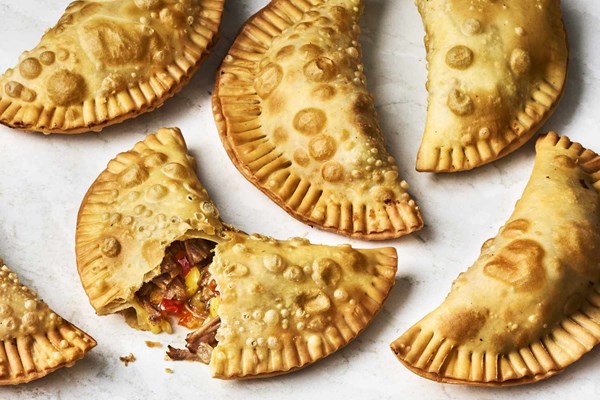 Oxtail cheesesteak empanadas