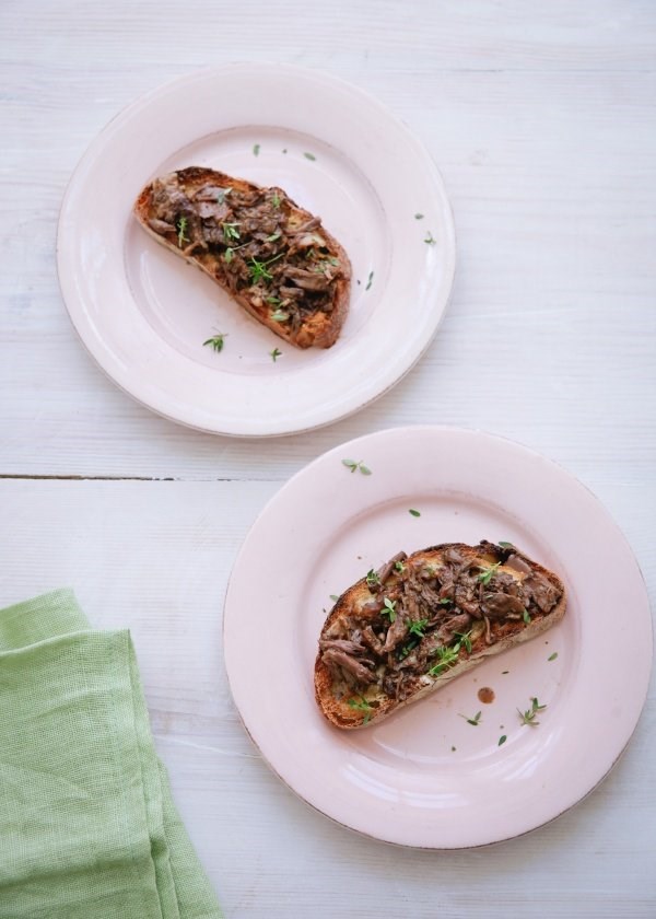 Oxtail on toast