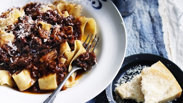 Oxtail ragu with pappardelle pasta