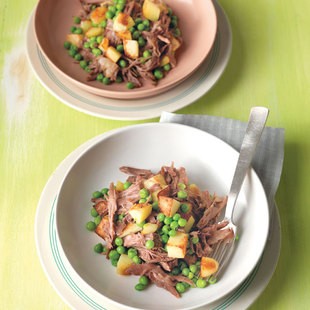 Oxtail salad with potatoes and peas (Insalata di coda di manzo con patate e piselli)