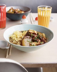 Oxtail soup with daikon and ramen noodles