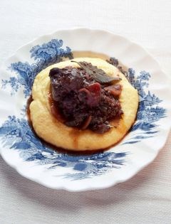 Oxtail stew & beluga lentils