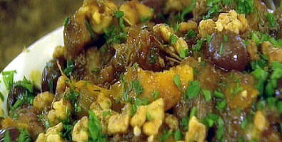 Oxtail with orange, olives and walnuts