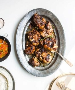 Oxtails with allspice, thyme, and habaneros