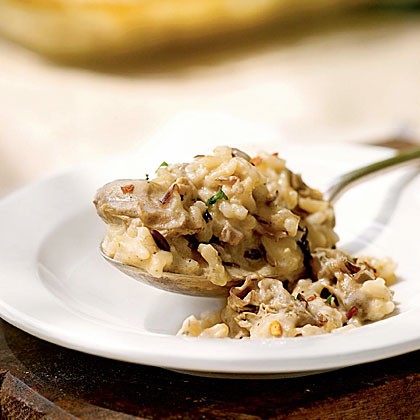 Oyster and wild rice casserole