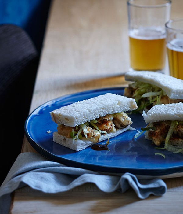 Oyster katsu sandos