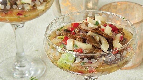 Oyster mushroom ceviche