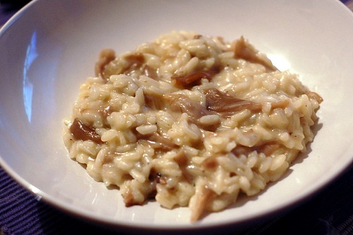 Oyster mushroom risotto