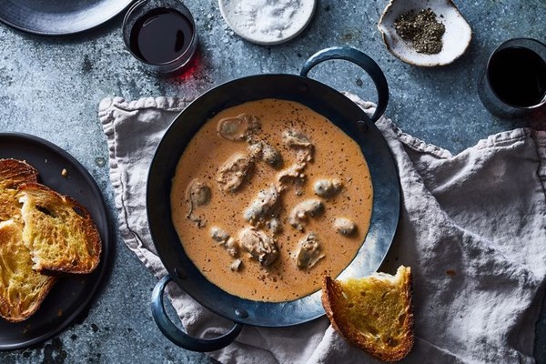 Oyster pan roast