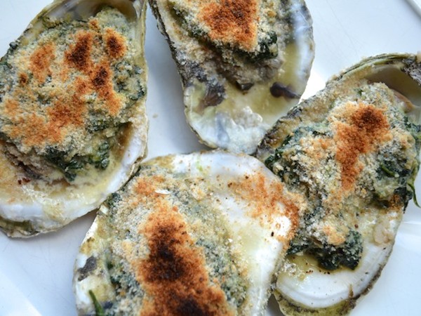 Oysters florentine