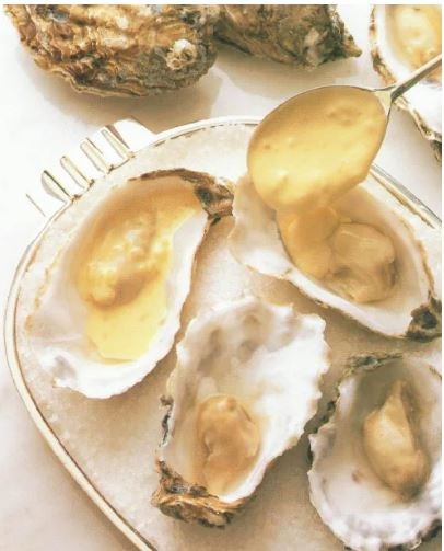 Oysters in Champagne sauce